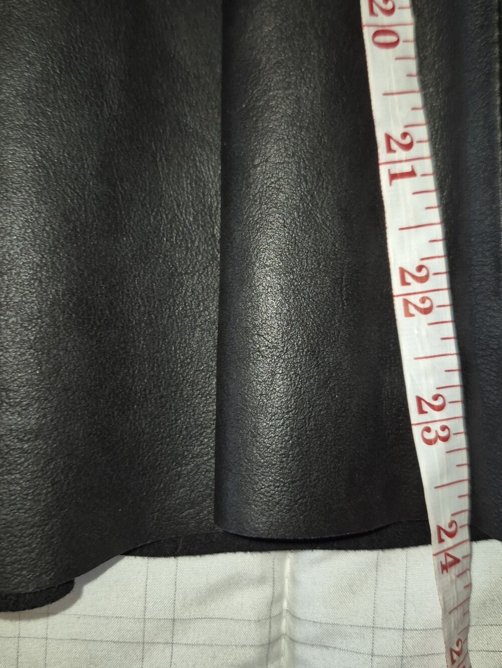 Joie Black Lambskin A-Line Knee-Length Skirt Genuine Leather - Picture 8 of 8